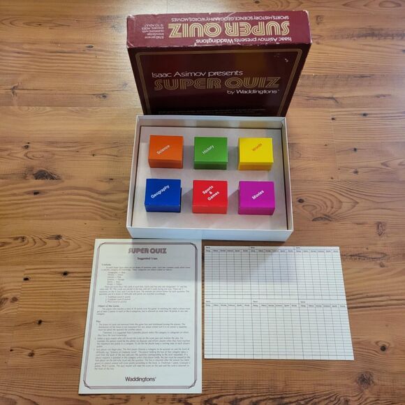 Isaac Asimov's Super Quiz Trivia Game 411 by Waddingtons 1982. COMPLETE! - Picture 11 of 14